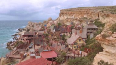 Malta 'daki ünlü Temel Reis Köyü - popüler bir dönüm noktası - Malta Adası - 5 Mart 2020