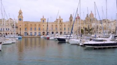 Güzel Valletta Malta Grand Harbour - Valletta, Malta - 5 Mart 2020