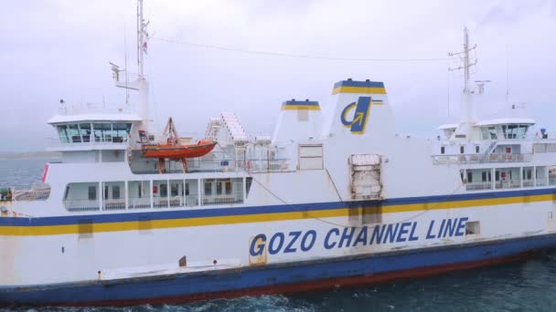 Gozo Channel Line Veerboot Tussen Gozo Malta Eiland Malta Malta — Stockvideo