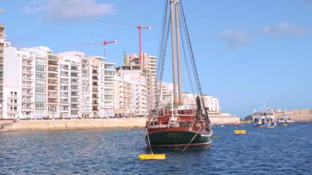 Pohledy Město Valletta Hlavní Město Malty Město Valletta Malta Března — Stock video