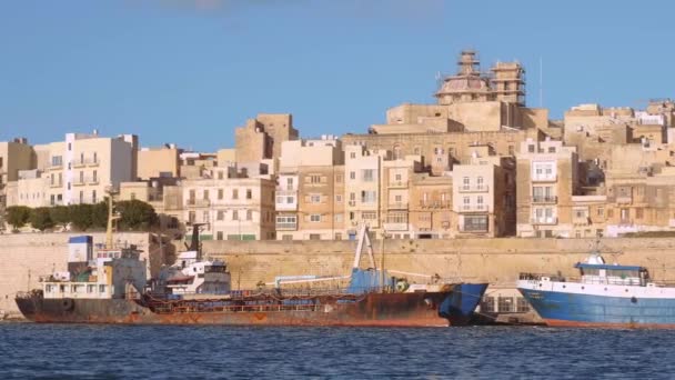 Cityscapes Valletta Πρωτεύουσα Της Μάλτας Πολη Τησ Valletta Μαλτα Μαρτιου — Αρχείο Βίντεο