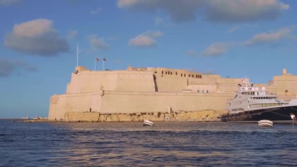 Miasta Valletta Stolica Malty Zdjęcia Wakacji — Wideo stockowe