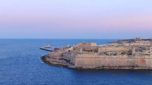 Veduta Aerea Sulla Città Valletta Capitale Malta Fotografia Aerea — Foto Stock