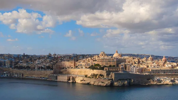 Valletta Capitale Malta Dall Alto Fotografia Aerea — Foto Stock