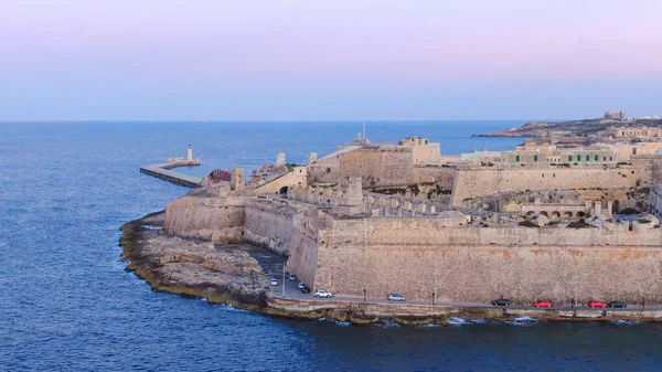 Veduta Aerea Sulla Città Valletta Capitale Malta Fotografia Aerea — Foto Stock