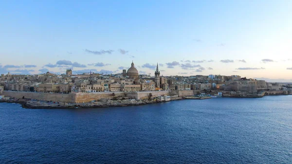 Veduta Aerea Sulla Città Valletta Capitale Malta Fotografia Aerea — Foto Stock