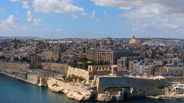 Valletta Capitale Malta Dall Alto Fotografia Aerea — Foto Stock