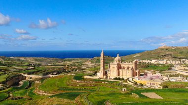 Gozo Adası - Malta yukarıdan - hava fotoğrafçılığı