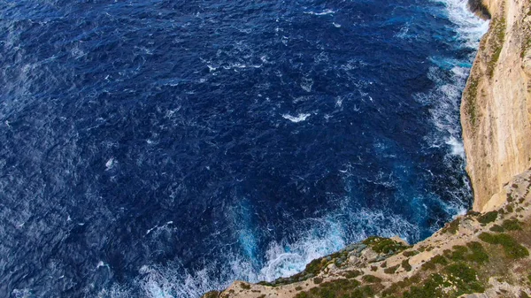 Gozo Malta Kıyıları Boyunca Uçuş Şaşırtıcı Doğa Hava Fotoğrafçılığı — Stok fotoğraf