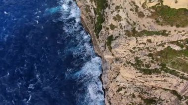 Gozo Adası - Malta yukarıdan - hava görüntüsü