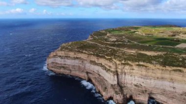 Gozo Adası - Malta yukarıdan - hava görüntüsü