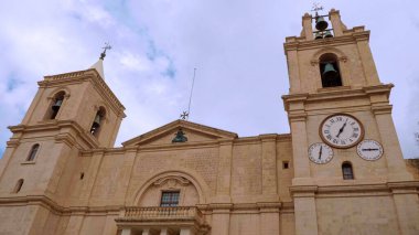 Valletta Malta 'daki St John Katedrali - VALLETTA, MALTA - 5 Mart 2020