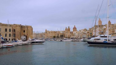 Güzel Valletta Malta Grand Harbour - Valletta, Malta - 5 Mart 2020