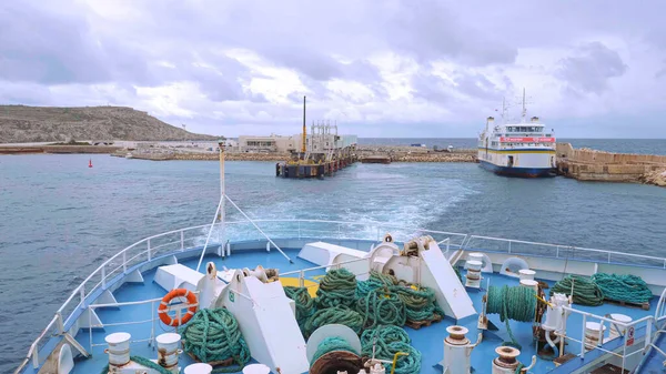 Gozo Channel Line Färjan Mellan Gozo Och Malta Island Malta — Stockfoto