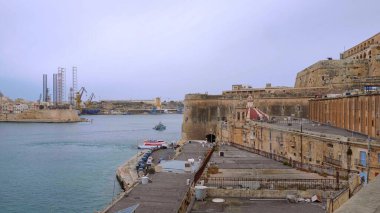 Valletta Grand Harbour - VALLETTA, MALTA - 5 Mart 2020