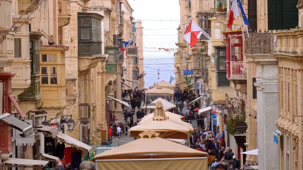 Valletta Városképei Málta Fővárosa Valletta Malta Március 2020 — Stock Fotó