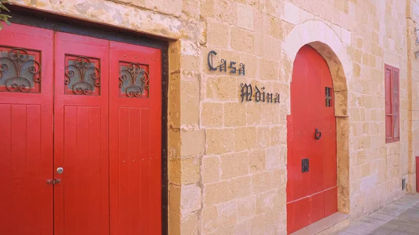 Stadsgezichten Van Mdina Voormalige Hoofdstad Van Malta Stad Medina Malta — Stockfoto