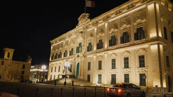 Castille Famoso Valletta Casa Primeiro Ministro Maltês Ilha Malta Malta — Fotografia de Stock