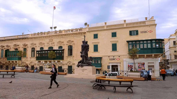 Georges Square Valletta Malta Valletta Malta March 2020 — Stock Photo, Image