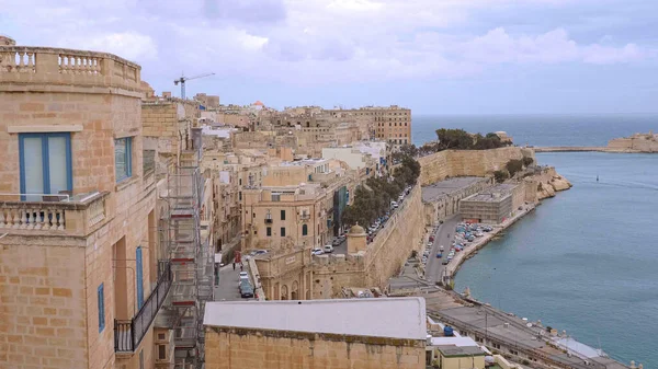 Αεροφωτογραφία Της Βαλέτα Στη Μάλτα Βαλέτα Μάλτα Μαρτίου 2020 — Φωτογραφία Αρχείου