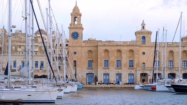 Красивый Исторический Город Валлетта Valletta Malta Марта 2020 — стоковое фото