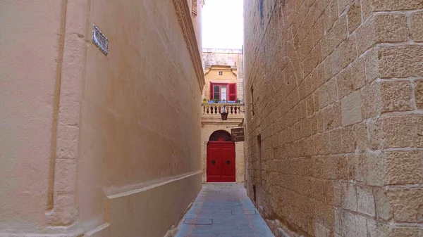 Narrow Streets Mdina Malta Travel Photography — Stock Photo, Image