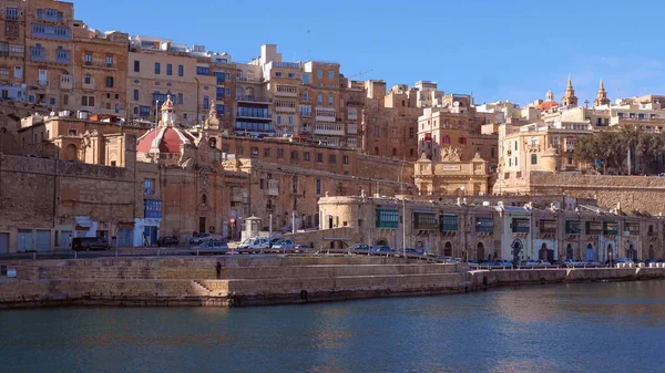 Cityscapes Valletta Πρωτεύουσα Της Μάλτας Valletta Malta Μαρτίου 2020 — Φωτογραφία Αρχείου