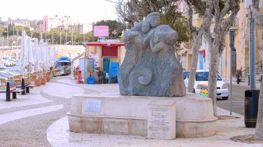 Güzel tarihi şehir Valletta - Valletta, Malta - 5 Mart 2020