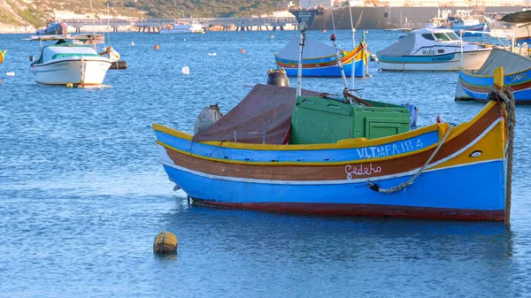 Paisajes Urbanos Marsaxlokk Pequeño Pueblo Malta Isla Malta Malta Marzo — Foto de Stock