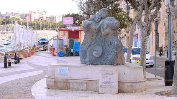 Красивый Исторический Город Валлетта Valletta Malta Марта 2020 — стоковое фото