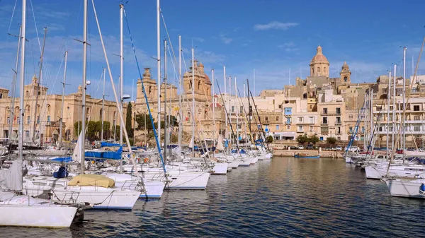 Grand Harbour Valletta Die Hauptstadt Von Malta Valletta Malta März — Stockfoto