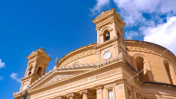 Mosta Rotunda Famosa Catedral Ilha Malta Viagens — Fotografia de Stock