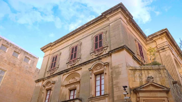 Mdina Polisstation Den Historiska Staden Staden Medina Malta Mars 2020 — Stockfoto