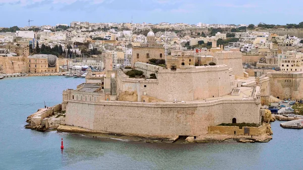 Forte Sant Angelo Nelle Città Valletta Immagini Viaggio — Foto Stock