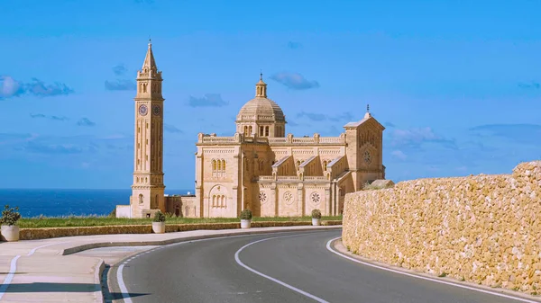 Pinu Church Gozo Famous Landmark Island Travel Photography — Stock Photo, Image