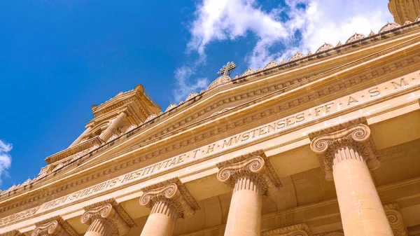 Mosta Rotunda Διάσημο Καθεδρικό Ναό Στο Νησί Της Μάλτας Ταξιδιωτικές — Φωτογραφία Αρχείου