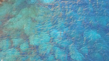 Malta 'daki Blue Grotto adanın ünlü bir simgesidir. Seyahat fotoğrafçılığı.