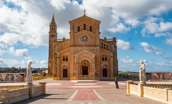 Pinu Chiesa Gozo Famoso Punto Riferimento Sull Isola Isola Malta — Foto Stock