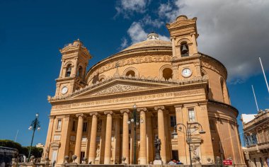 Mosta Rotunda - Malta Adası 'ndaki ünlü katedral - seyahat fotoğrafçılığı