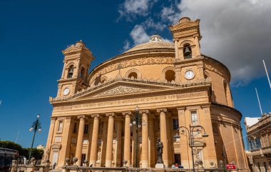 Mosta Rotunda - Malta Adası 'ndaki ünlü katedral - Malta Adası, Malta - 5 Mart 2020