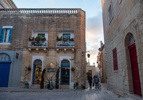 Paisajes Urbanos Mdina Antigua Capital Malta Isla Malta Malta Marzo — Foto de Stock