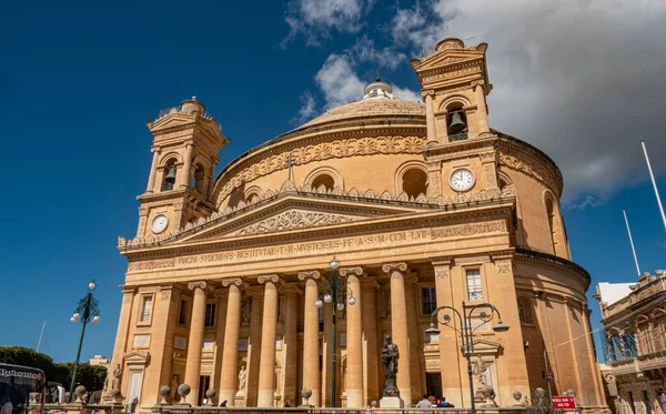 Rotonda Mosta Famosa Catedral Isla Malta Viajes Fotografía — Foto de Stock