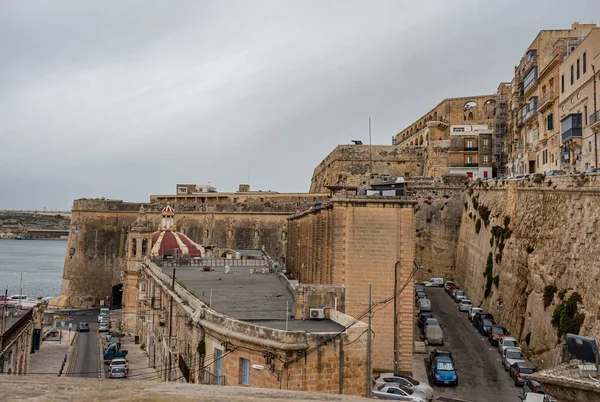 Типичный Городской Пейзаж Исторического Района Валлетта Мальта Фотографии Света — стоковое фото