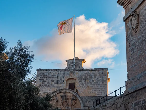 Stadsbilder Mdina Maltas Forna Huvudstad Fotografi — Stockfoto