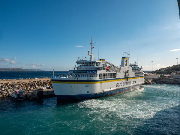 Ferry Entre Malta Gozo Ilha Malta Malta Março 2020 — Fotografia de Stock