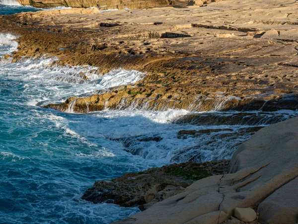 Blue Water Coast Malta Travel Photography — Stock Photo, Image