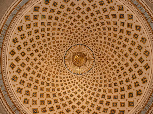 Dome Mosta Rotunda Famous Cathedral Island Malta Island Malta Malta — Stock Photo, Image