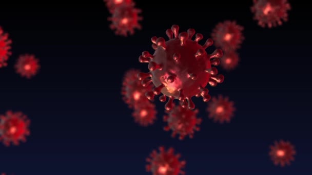 Virus Corona - el virus SARS Cov 2 — Vídeo de stock