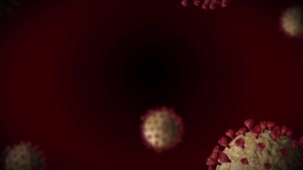 Pandemisk spridning av Corona Virus aka Sars Cov-2 Virus Covid 19 — Stockvideo