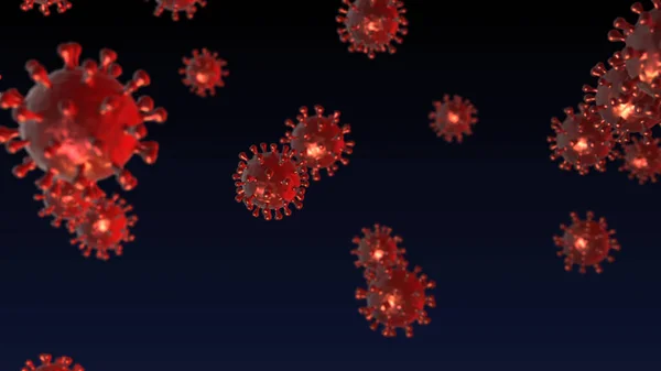 Il virus Corona SARS CoV 2 - malattia di Covid 19 — Foto Stock